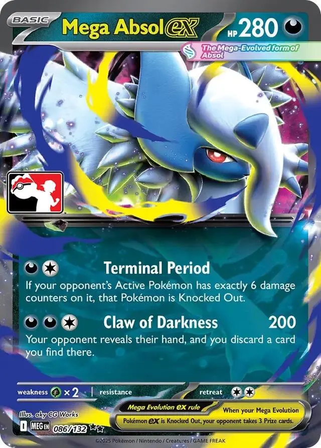 Mega Absol ex, Prize Pack Series Cards 086/132