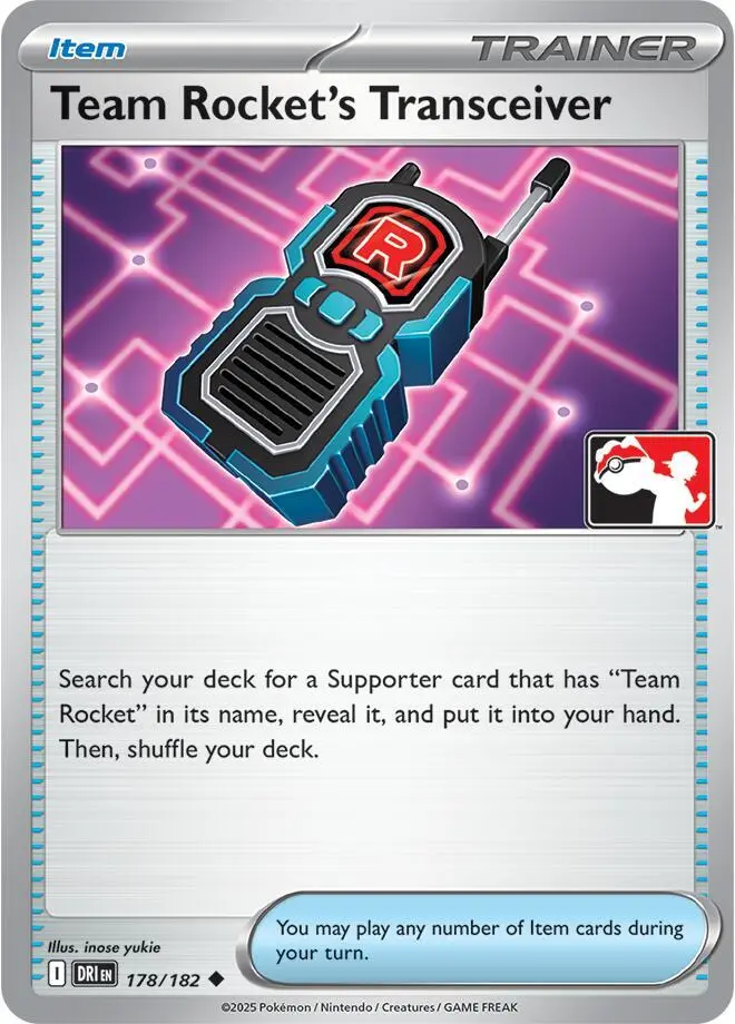 Team Rocket's Transceiver, Prize Pack Series Cards 178/182