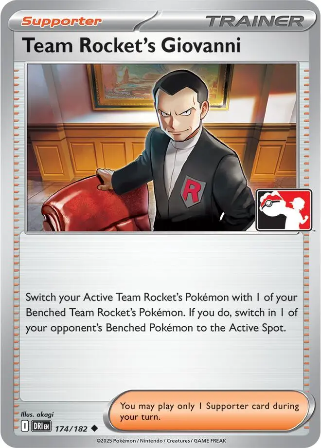Team Rocket's Giovanni, Prize Pack Series Cards 174/182