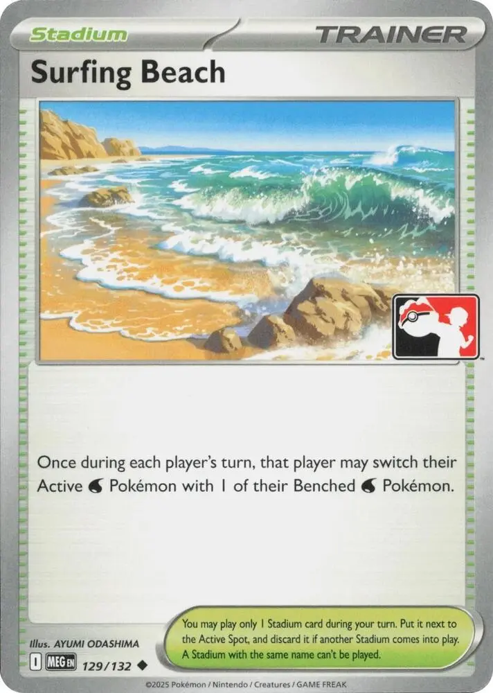 Surfing Beach, Prize Pack Series Cards 129/132