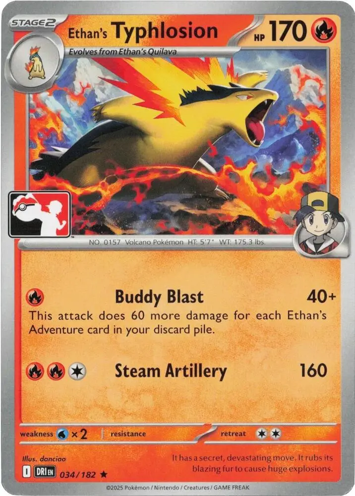 Ethan's Typhlosion, Prize Pack Series Cards 034/182