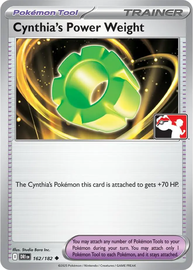 Cynthia's Power Weight, Prize Pack Series Cards 162/182