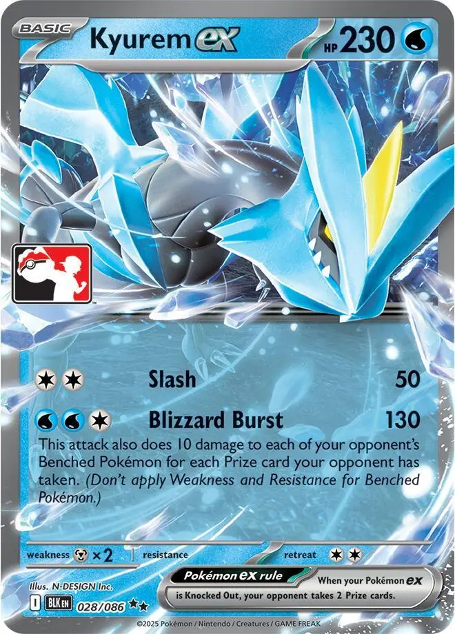 Kyurem ex, Prize Pack Series Cards 028/086