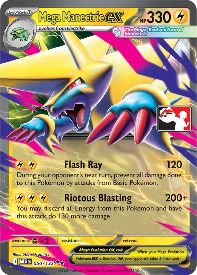 Mega Manectric ex, Prize Pack Series Cards 050/132