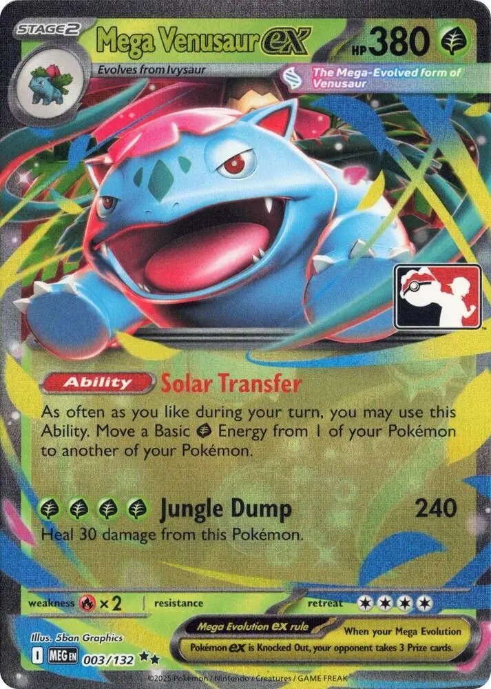 Mega Venusaur ex, Prize Pack Series Cards 003/132
