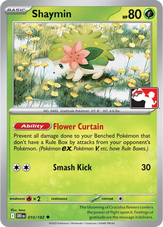 Shaymin, Prize Pack Series Cards 010/182