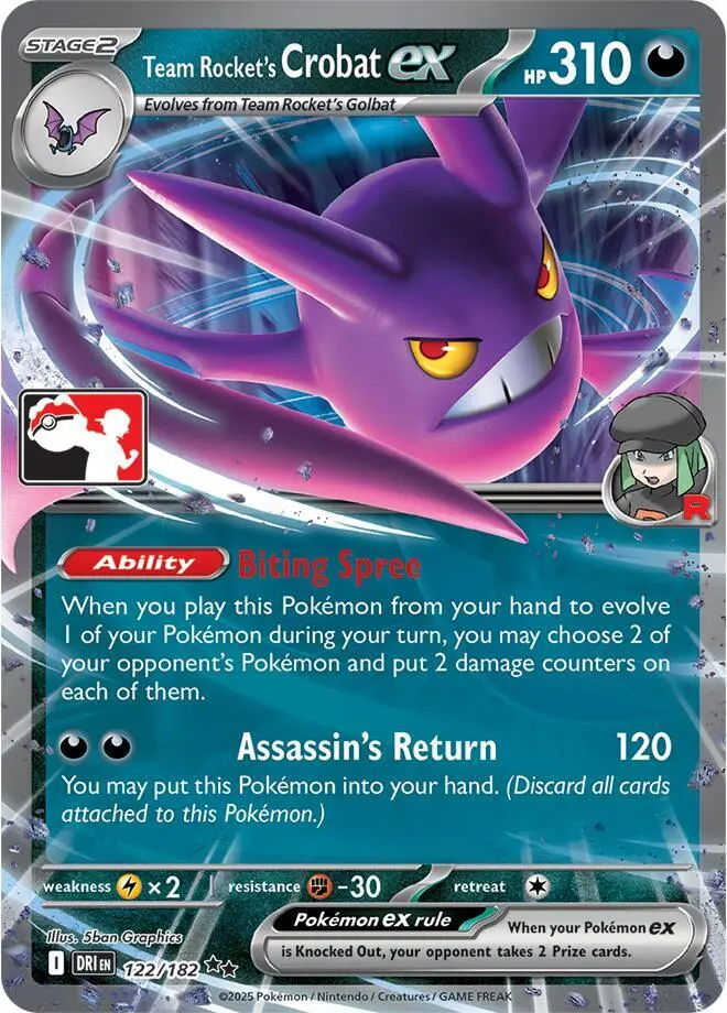 Team Rocket's Crobat ex, Prize Pack Series Cards 122/182