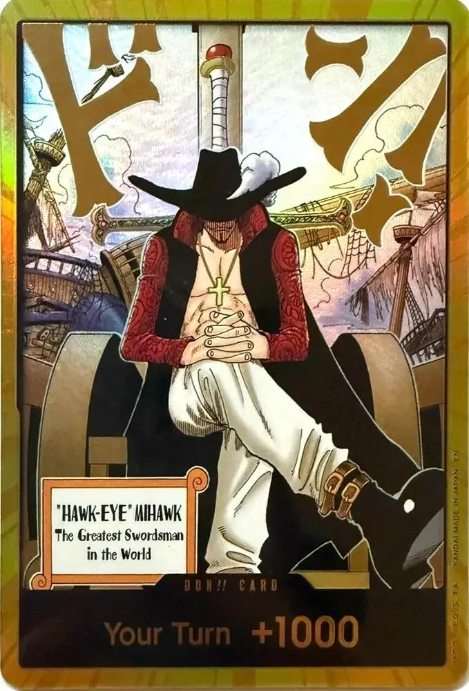 DON!! Card (Dracule Mihawk Gold), The Azure Sea's Seven DON!!