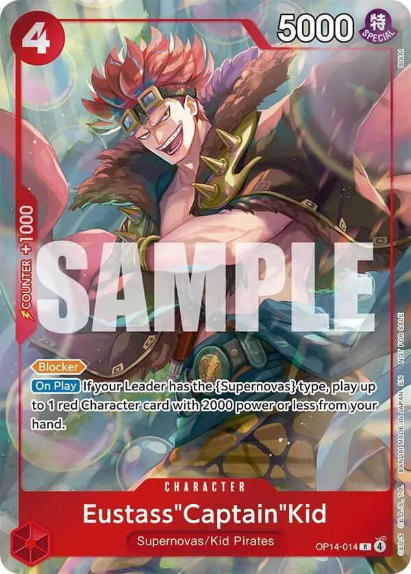Eustass"Captain"Kid (Dash Pack), The Azure Sea's Seven OP14-014