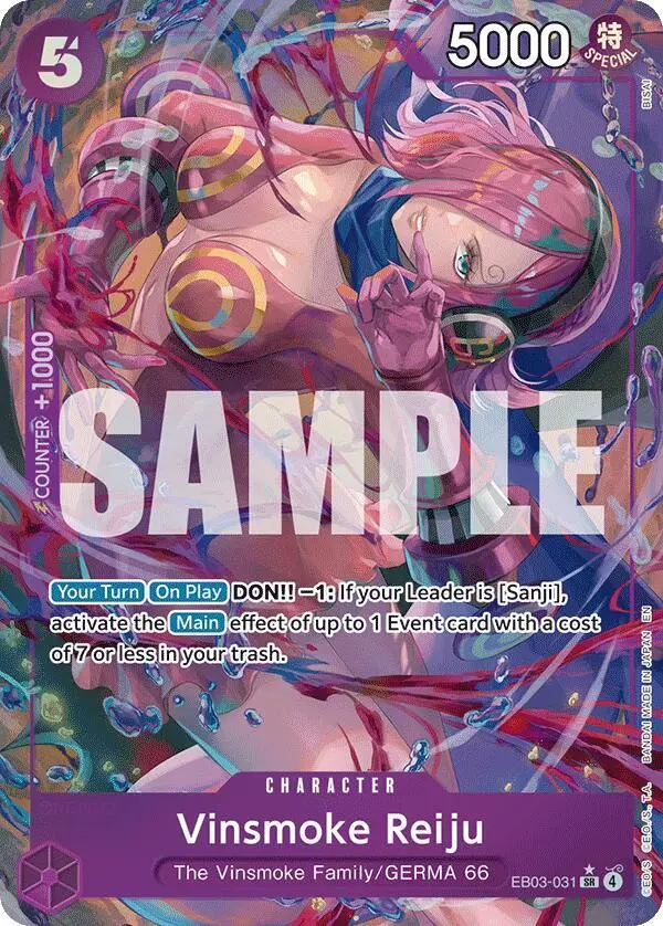 Vinsmoke Reiju (Alt Art), Extra Booster: One Piece Heroines Edition EB03-031