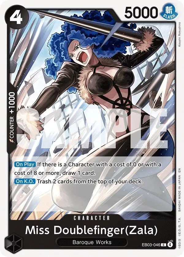Miss Doublefinger (Zala), Extra Booster: One Piece Heroines Edition EB03-046