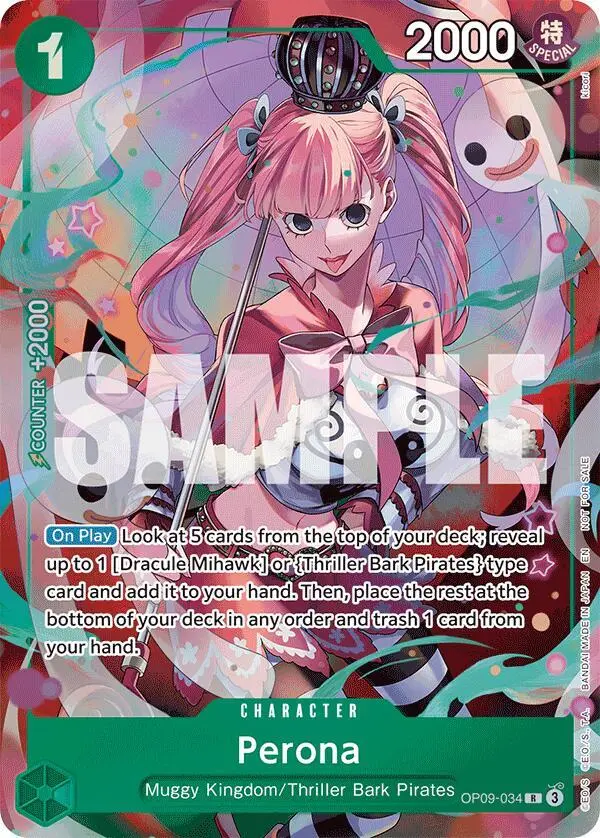 Perona (Dash Pack), Extra Booster: One Piece Heroines Edition OP09-034