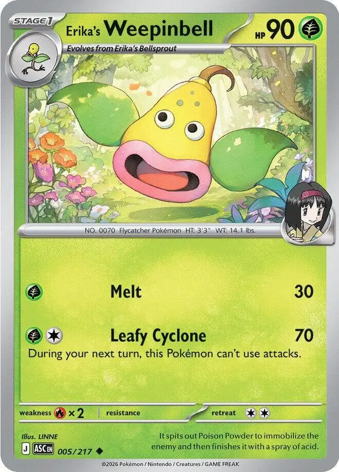 Erika's Weepinbell, Ascended Heroes 005/217