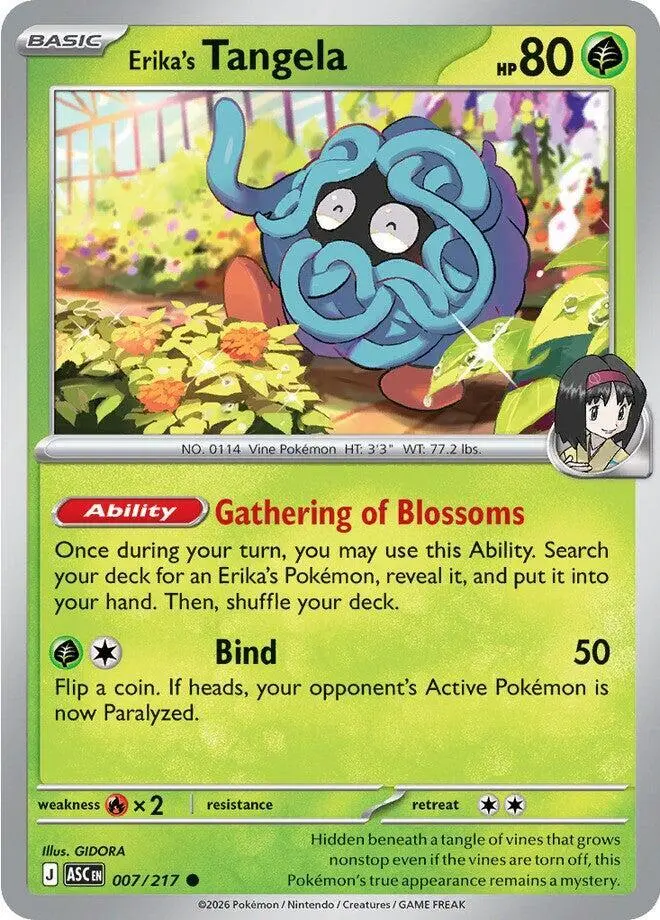 Erika's Tangela, Ascended Heroes 007/217
