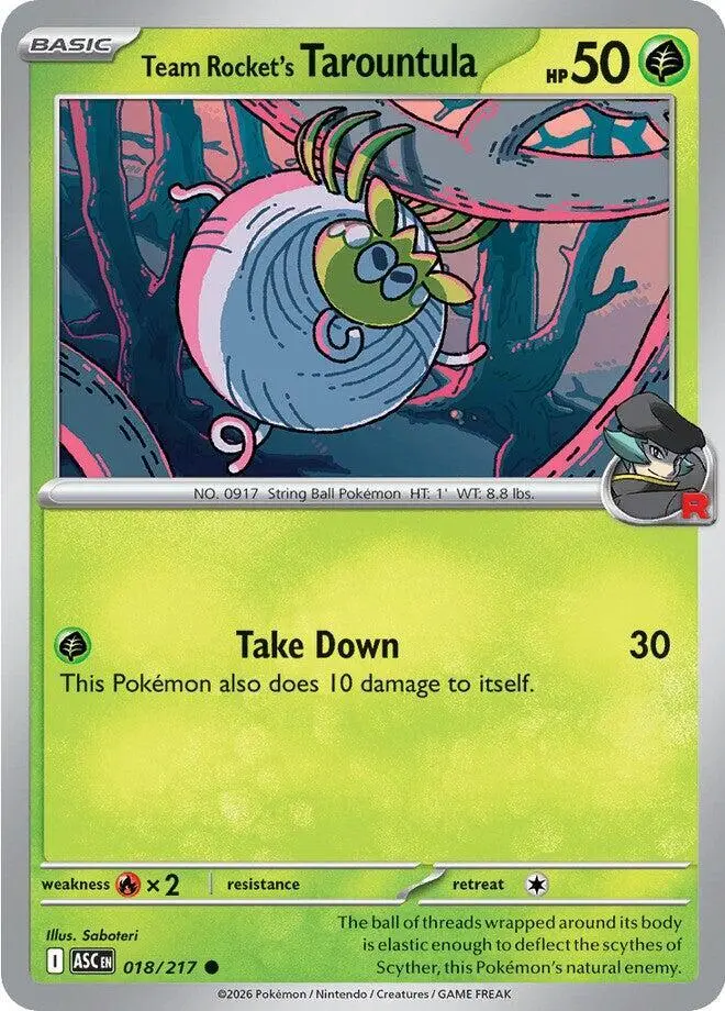 Team Rocket's Tarountula, Ascended Heroes 018/217