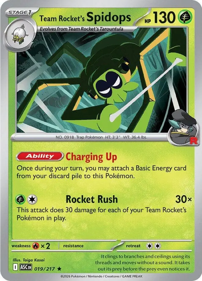 Team Rocket's Spidops, Ascended Heroes 019/217