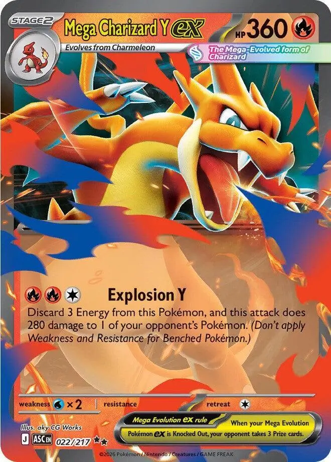 Mega Charizard Y ex, Ascended Heroes 022/217