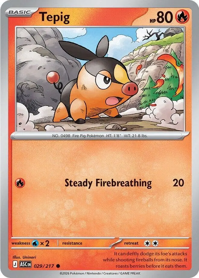 Tepig, Ascended Heroes 029/217