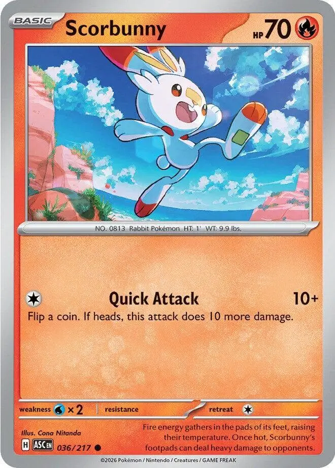 Scorbunny, Ascended Heroes 036/217
