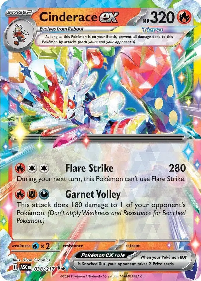 Cinderace ex, Ascended Heroes 038/217