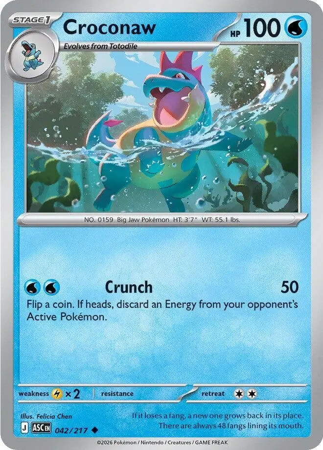 Croconaw, Ascended Heroes 042/217