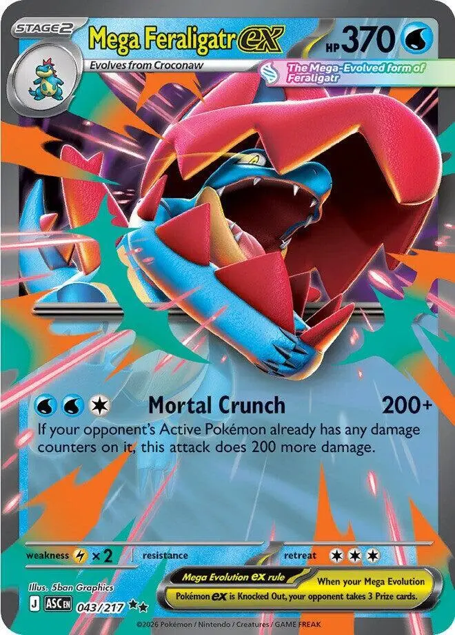 Mega Feraligatr ex, Ascended Heroes 043/217