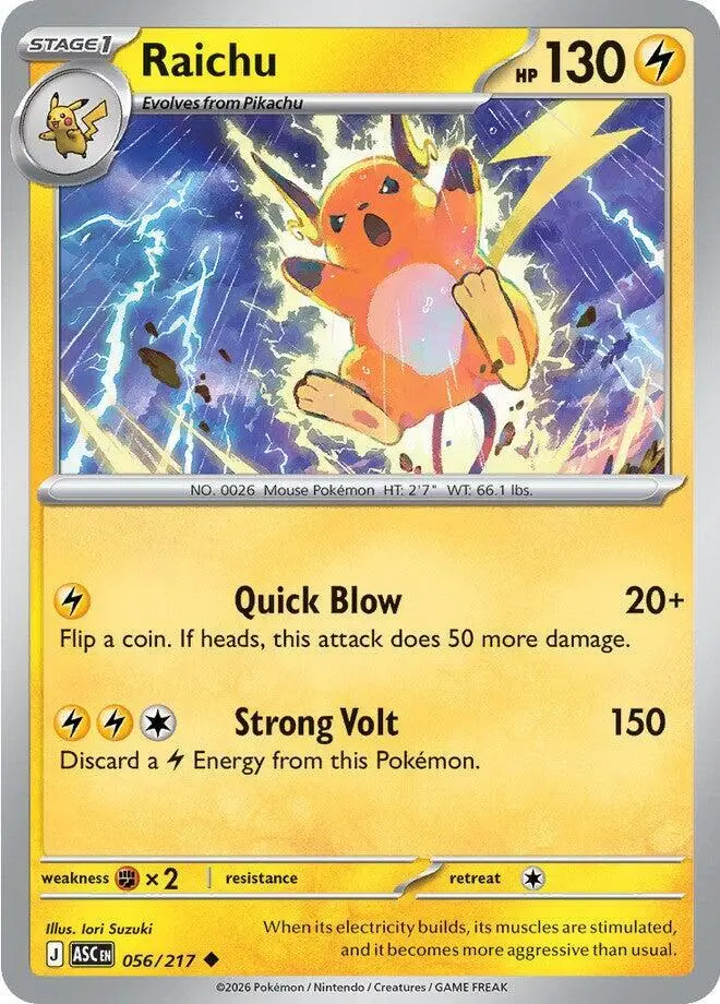 Raichu, Ascended Heroes 056/217