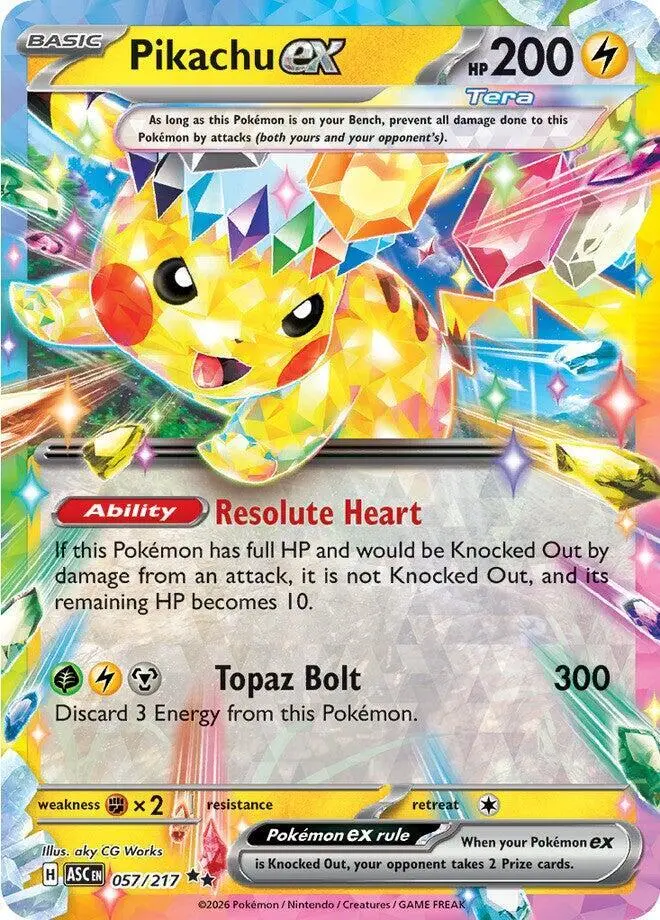 Pikachu ex, Ascended Heroes 057/217