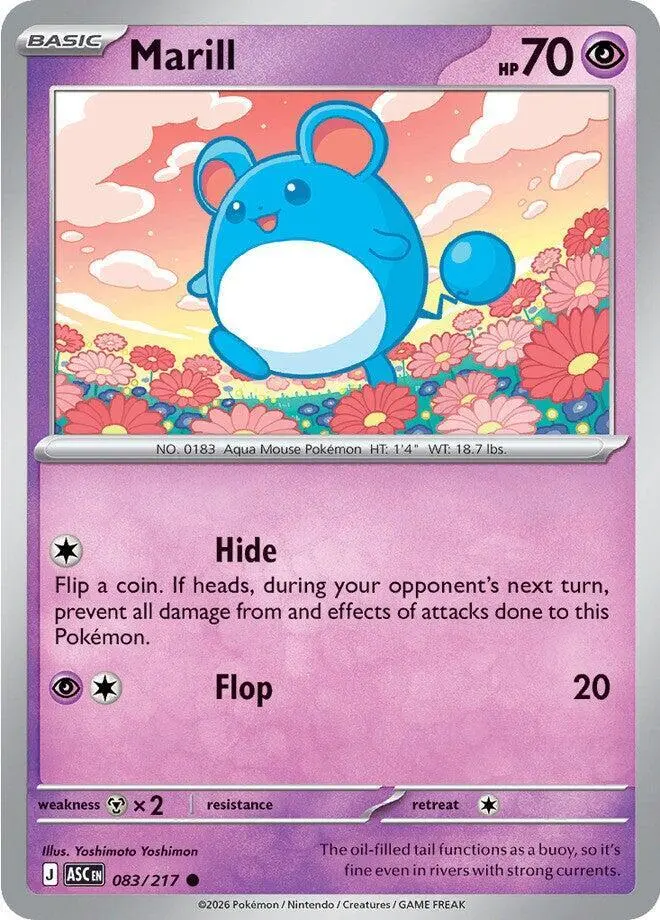 Marill, Ascended Heroes 083/217