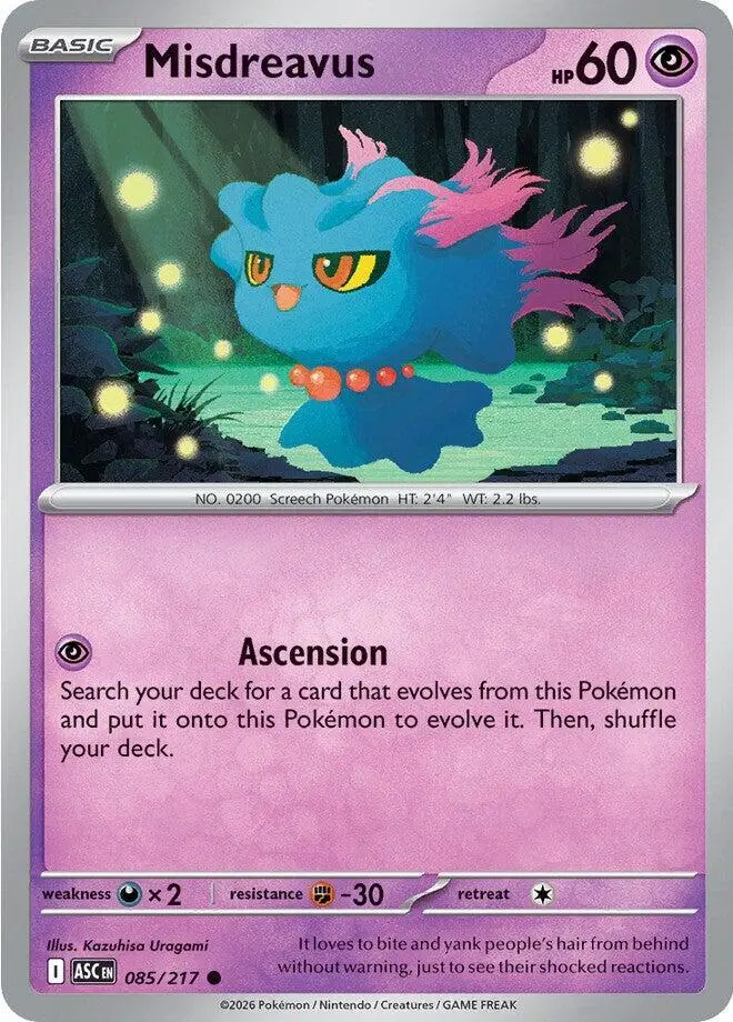 Misdreavus, Ascended Heroes 085/217