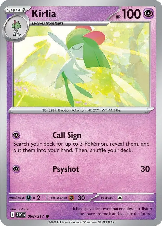 Kirlia, Ascended Heroes 088/217