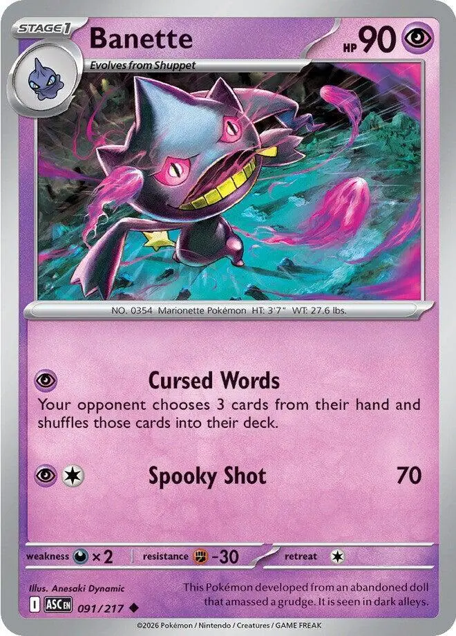 Banette, Ascended Heroes 091/217