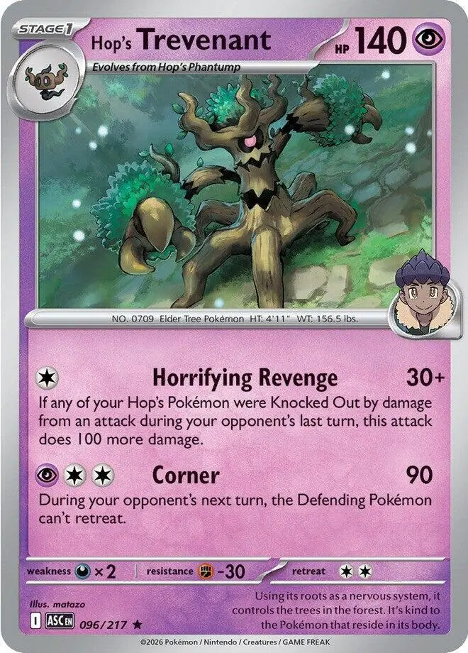 Hop's Trevenant, Ascended Heroes 096/217
