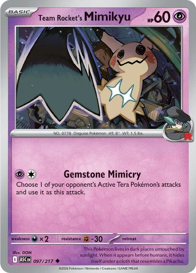 Team Rocket's Mimikyu, Ascended Heroes 097/217