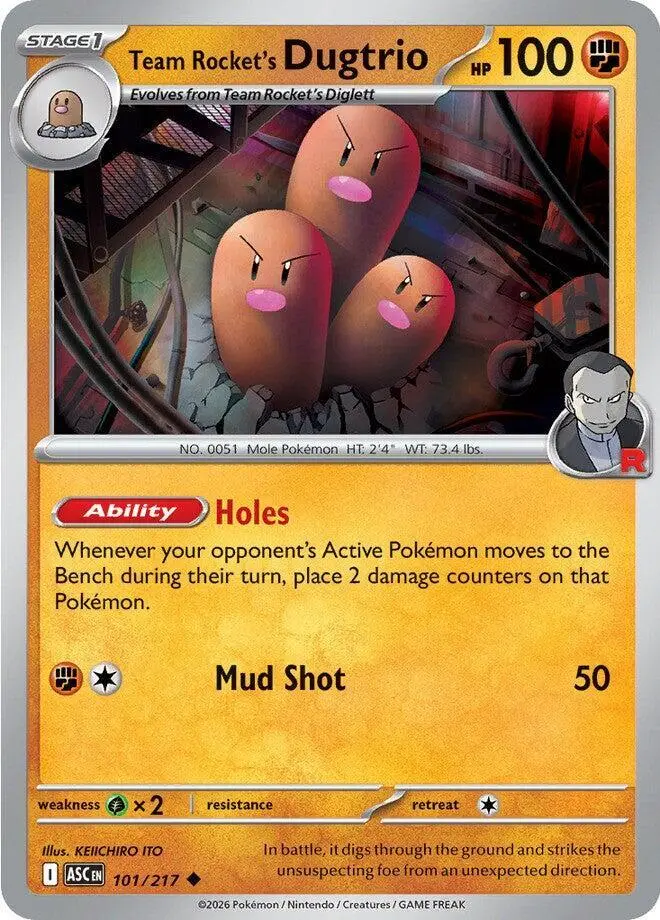 Team Rocket's Dugtrio, Ascended Heroes 101/217