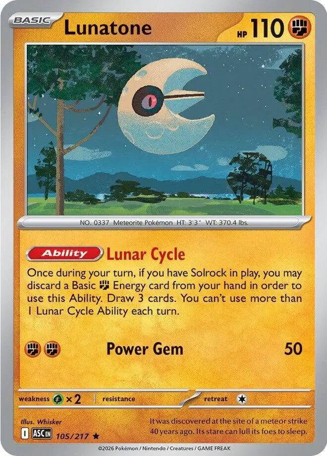 Lunatone, Ascended Heroes 105/217