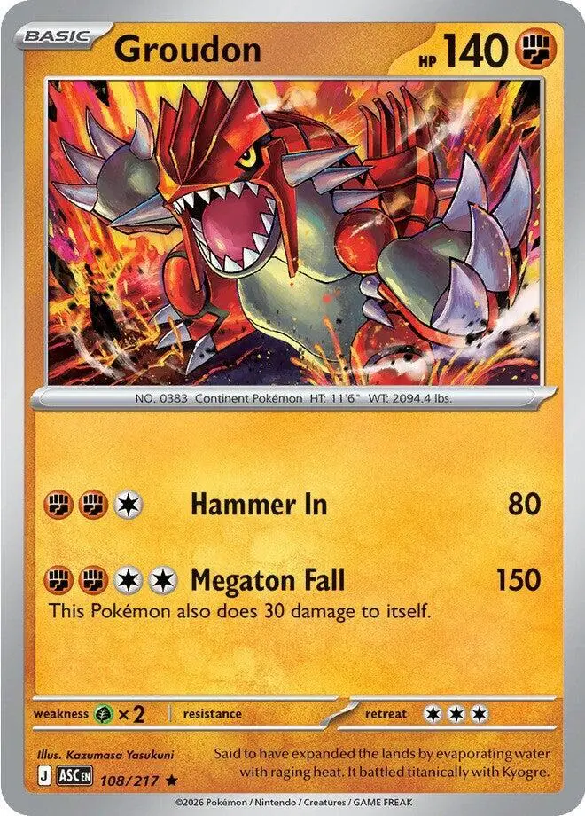 Groudon, Ascended Heroes 108/217