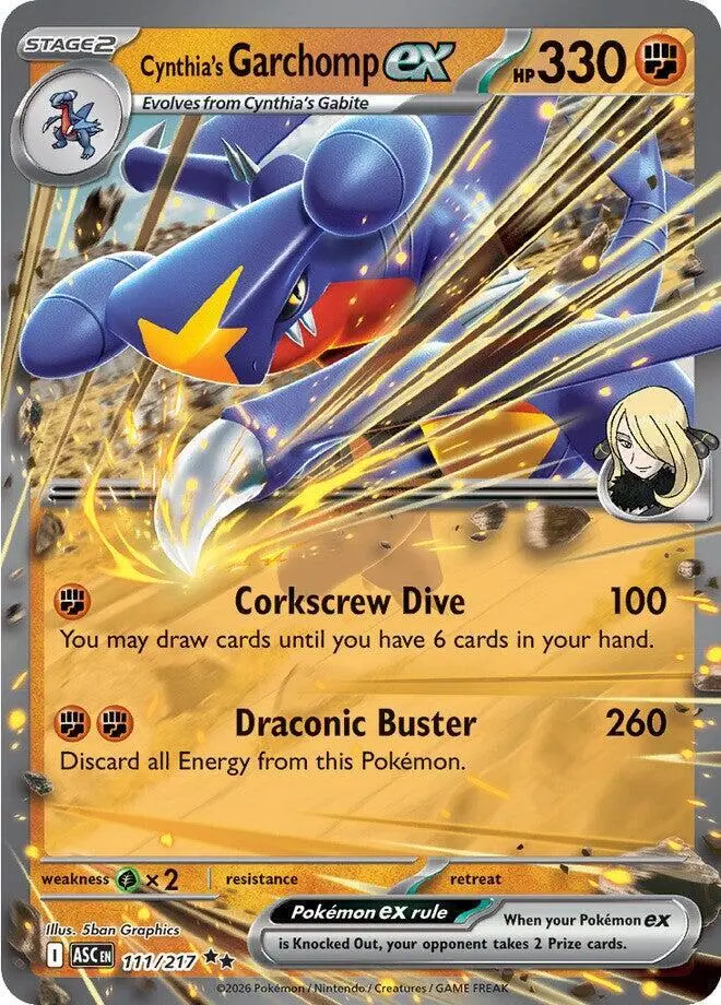 Cynthia's Garchomp ex, Ascended Heroes 111/217