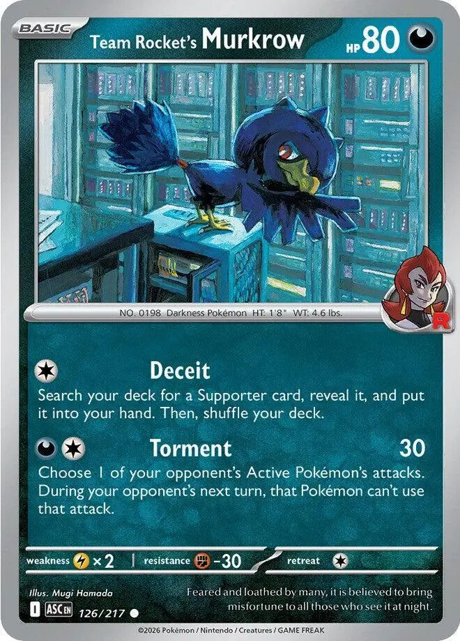Team Rocket's Murkrow, Ascended Heroes 126/217