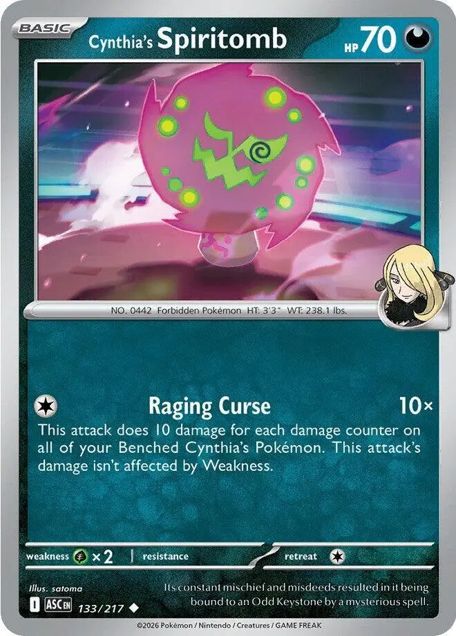 Cynthia's Spiritomb, Ascended Heroes 133/217