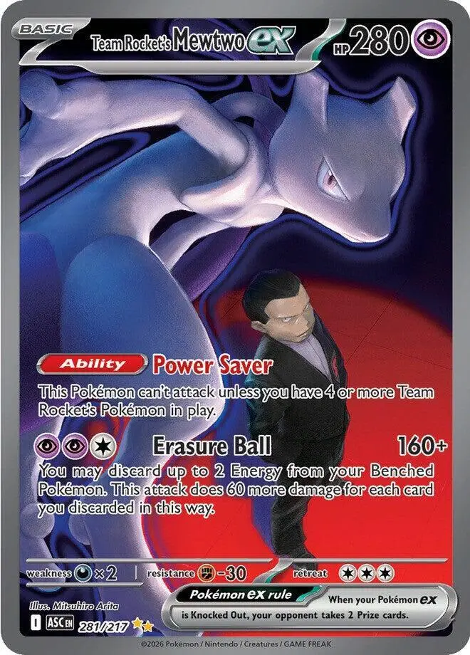 Team Rocket's Mewtwo ex, Ascended Heroes 281/217
