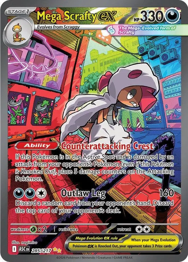 Mega Scrafty ex, Ascended Heroes 285/217