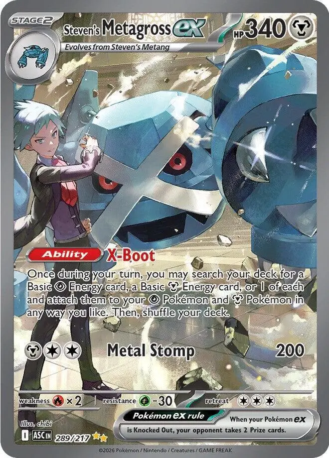Steven's Metagross ex, Ascended Heroes 289/217