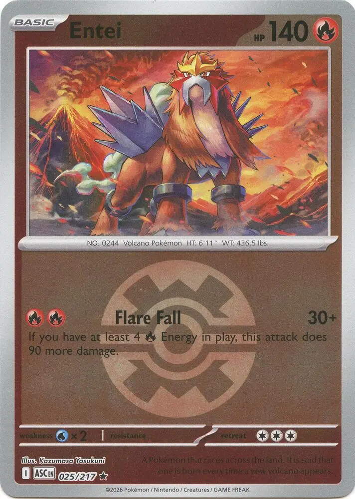 Entei (Quick Ball), Ascended Heroes 025/217