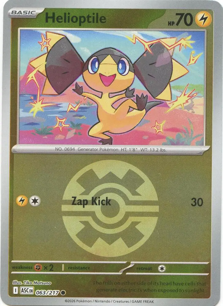 Helioptile (Quick Ball), Ascended Heroes 063/217