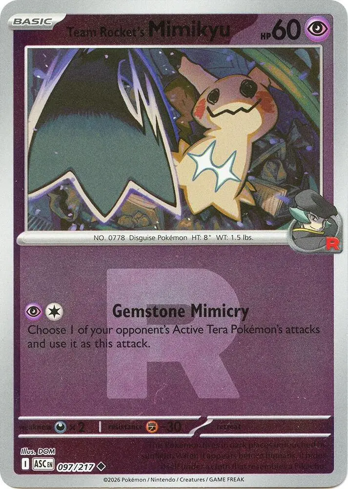 Team Rocket's Mimikyu, Ascended Heroes 097/217