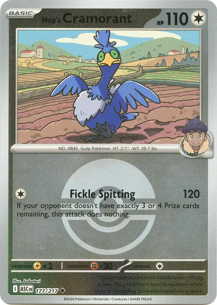 Hop's Cramorant (Poke Ball), Ascended Heroes 177/217