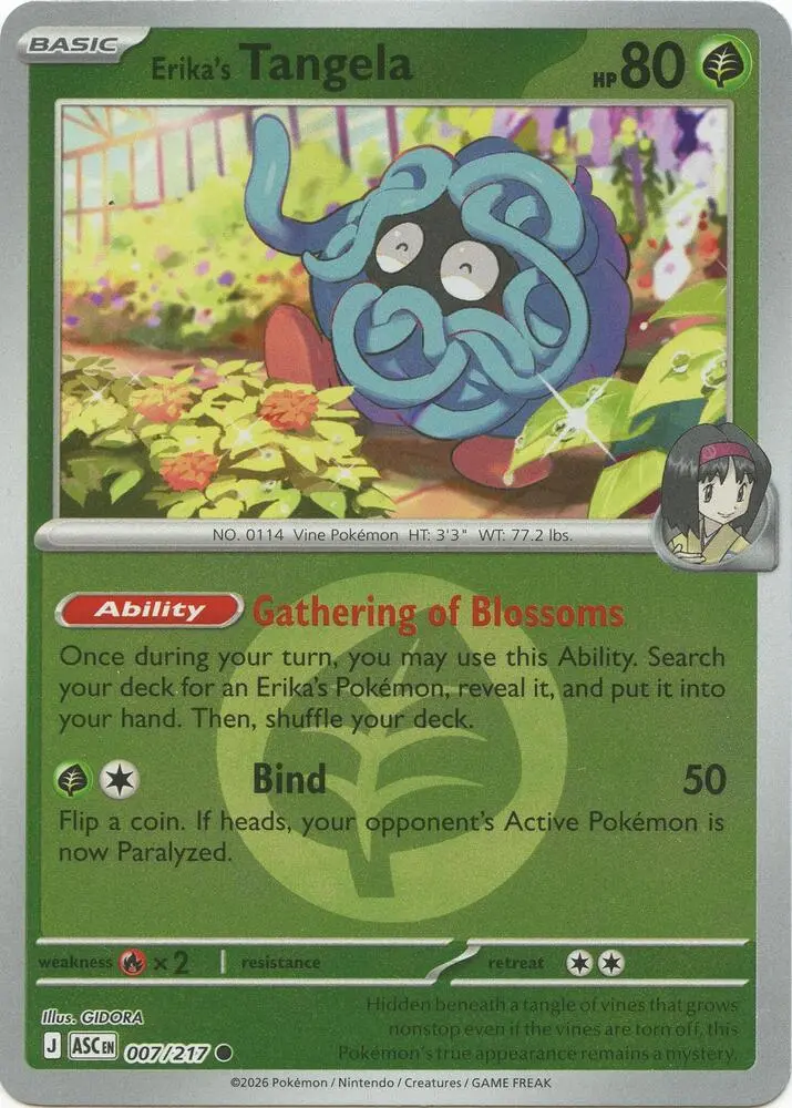 Erika's Tangela, Ascended Heroes 007/217