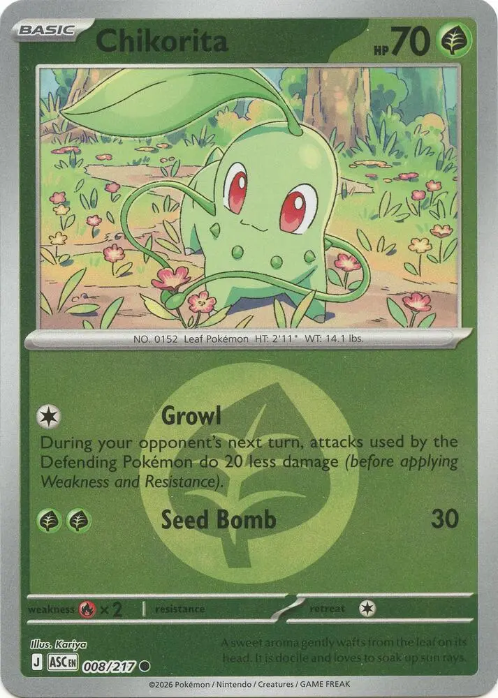 Chikorita (Friend Ball), Ascended Heroes 008/217