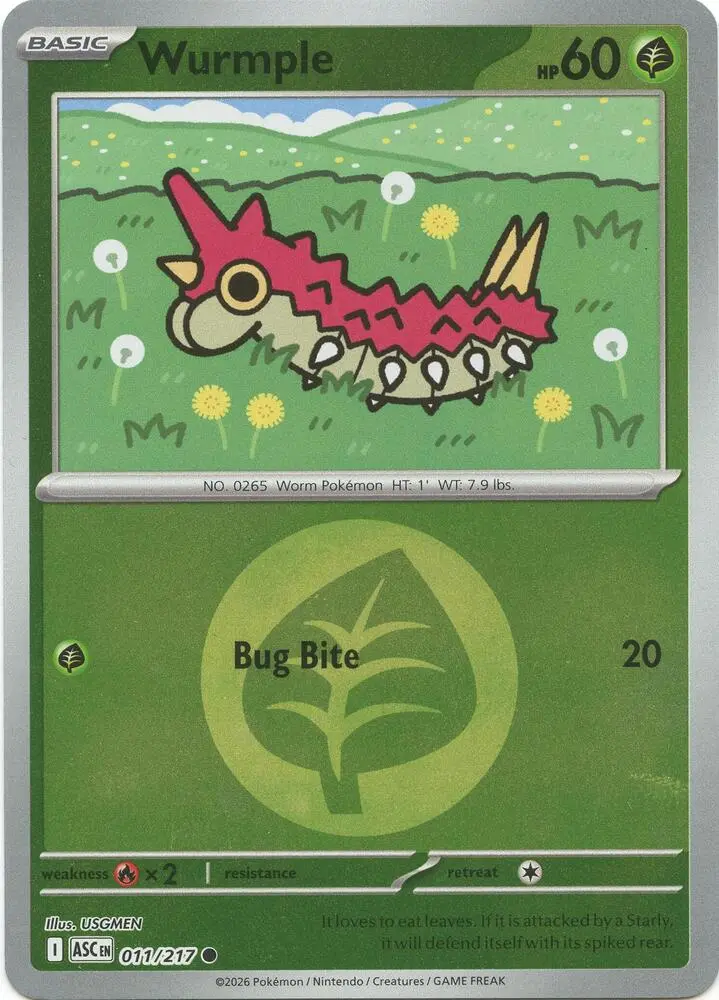 Wurmple (Love Ball), Ascended Heroes 011/217